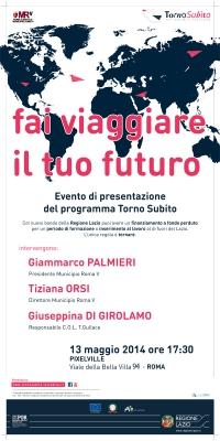 Torno subito tour: presentazione bando Regione Lazio