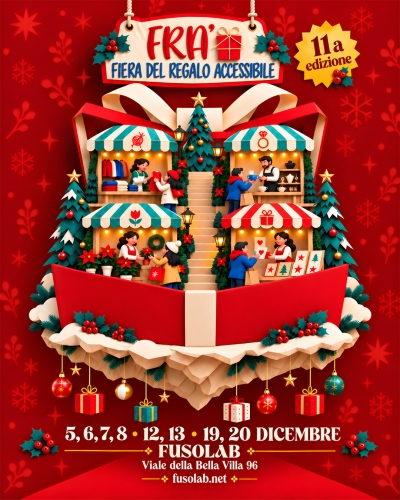 FRA - Fiera Regalo Accessibile | Mercatino di Natale a Roma sotto sotto i 50 euro - 5,6,7,8 - 12,13 - 19,20 dicembre 2026