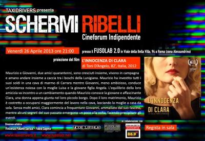 PROIEZIONE "L’INNOCENZA DI CLARA" - Venerdì 26 Aprile