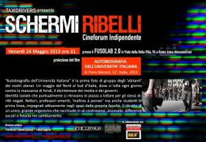 Proiezione "AUTOBIOGRAFIA DELL’UNIVERSITA’ ITALIANA" - Venerdì 24 Maggio