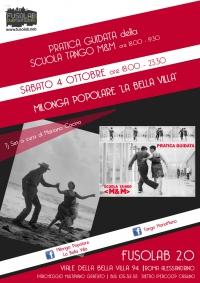 La Bella Villa – Milonga Popolare + Pratica guidata - 4 ottobre