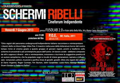 Proiezione "P.O.E." - Venerdì 7 Giugno