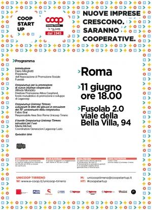 COOPSTARTUP - Nuove imprese crescono. Saranno cooperative