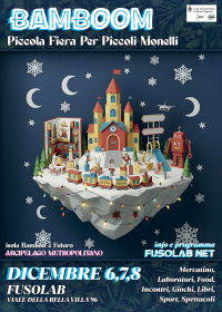 Bamboom – Piccola fiera per piccoli monelli | Roma 6–7–8 dicembre 2025 | Arcipelago Metropolitano | Fusolab