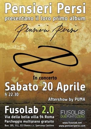 Pensieri Persi LIVE - Sabato 20 Aprile