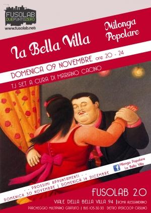 La Bella Villa – Milonga Popolare - 9 novembre