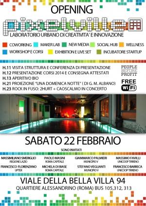 Inaugurazione Pixelville: Laboratorio Urbano di Creatività e Innovazione