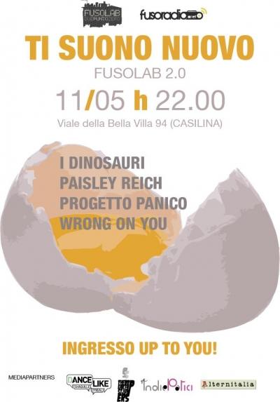 Ti Suono Nuovo (finale): I Dinosauri_Paisley Reich_Progetto Panico_Wrong on you Live - Sabato 11 Maggio