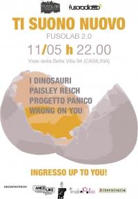 Ti Suono Nuovo (finale): I Dinosauri_Paisley Reich_Progetto Panico_Wrong on you Live - Sabato 11 Maggio