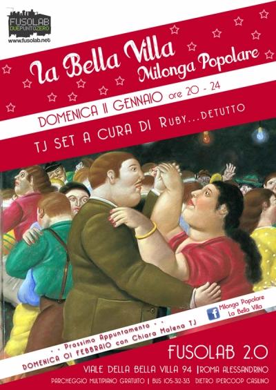 La Bella Villa – Milonga Popolare - Domenica 11 Gennaio 2015