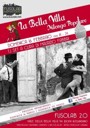 La Bella Villa – Milonga Popolare - 16 Febbraio